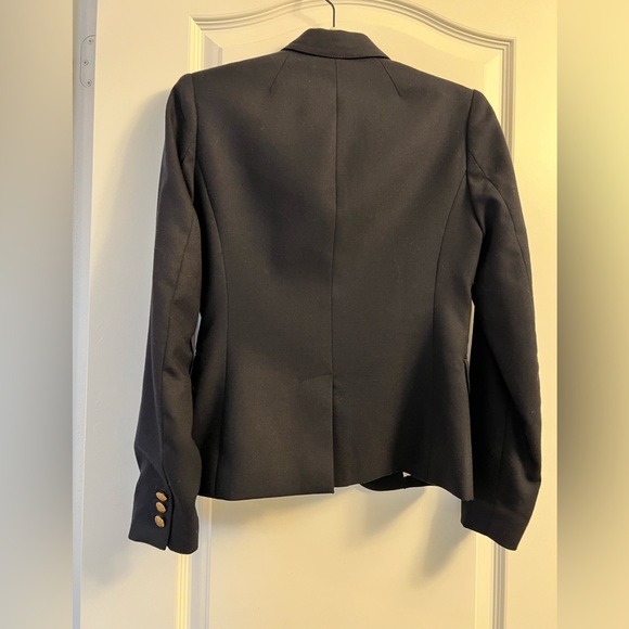 J.CREW Schoolboy Wool Blazer in Navy blue, Size 00 - Picture 2 of 5